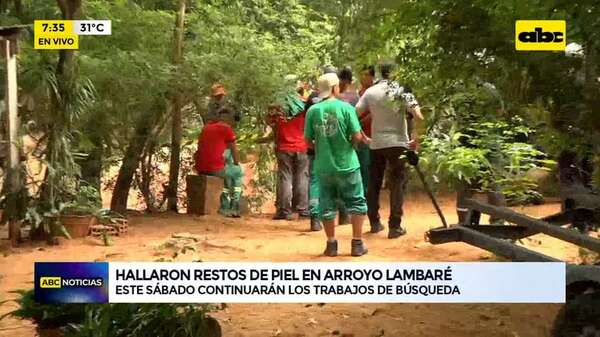 Video: Siguen los trabajos de búsqueda en el arroyo Lambaré - ABC Noticias - ABC Color