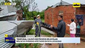 Video: Temporal causó destrozos en Ayolas - ABC Noticias - ABC Color
