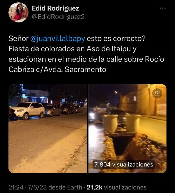 Internautas reclaman inacción de Juan Villalba en acto de la ANR