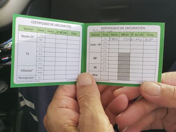 Carnet de vacunación paraguaya es aceptada en el Reino Unido