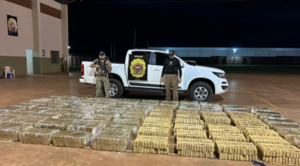 SENAD incauta toneladas de marihuana en la frontera con Brasil
