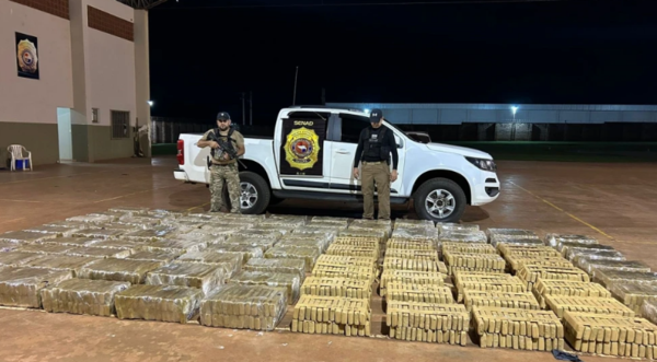 SENAD incauta toneladas de marihuana en la frontera con Brasil