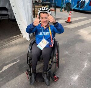 El para ciclista Iván Cáceres debutó en Parapanamericano