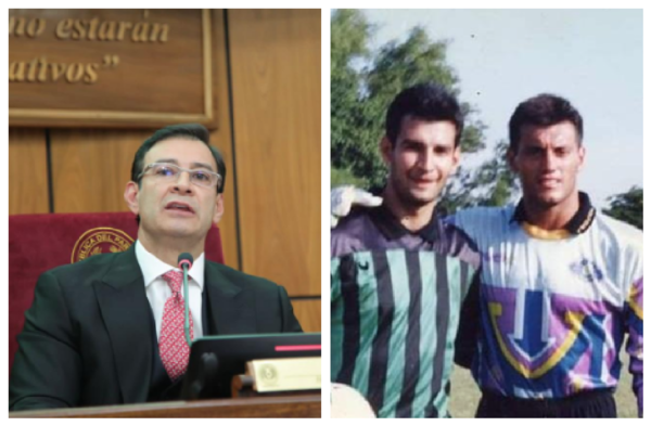 Versus / Presidente del Congreso presume de recuerdo con leyenda del fútbol