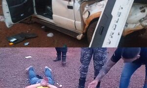 Ladrón choca camioneta en Hernandarias
