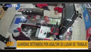 Guardias detenidos por asaltar su lugar de trabajo | Telefuturo