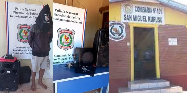 APREHENDIERON A UN SUJETO Y RECUPERARON OBJETOS HURTADOS EN CAMBYRETÁ - Itapúa Noticias