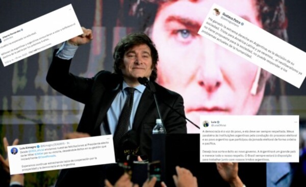 Presidentes y líderes mundiales felicitaron a Milei por el triunfo