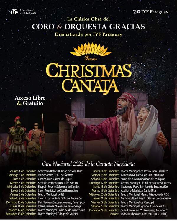 Fundación Internacional de Jóvenes organiza cantata navideña en el salón auditorio municipal - Radio Imperio 106.7 FM