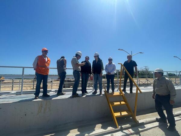 MOPC realizó verificación de la Defensa Costera de Pilar