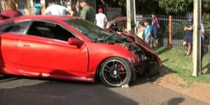 Choque frontal con derivación fatal sobre Acceso Sur