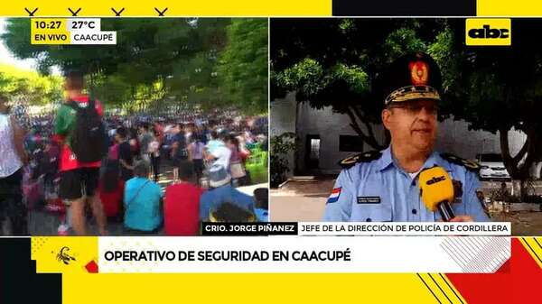 Video: operativo de seguridad en Caacupé - ABC Noticias - ABC Color
