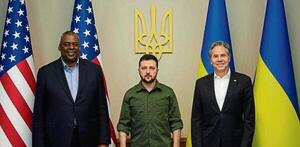 El jefe del Pentágono visita Ucrania y ratifica a Zelenski el apoyo militar de EEUU frente a Rusia - .::Agencia IP::.