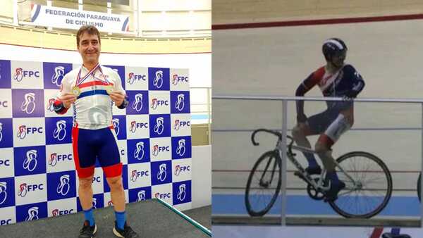 Ciclista encarnaceno se corona campeón nacional de pista de velocidad