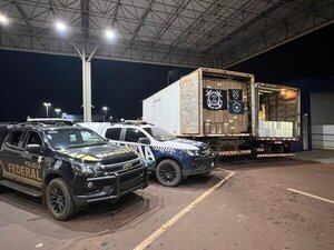 Policía brasileña incauta productos de contrabando desde Paraguay