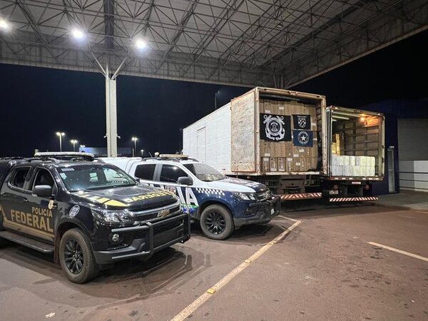 Policía brasileña incauta productos de contrabando desde Paraguay