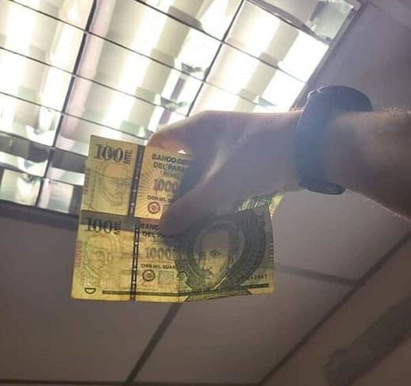 Linces detienen a hombre con billetes falsos de Gs. 100 mil | 1000 Noticias