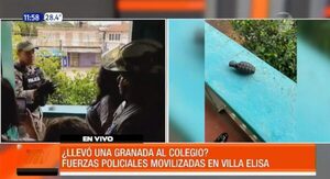 ¿Llevó una granada al colegio? | Telefuturo