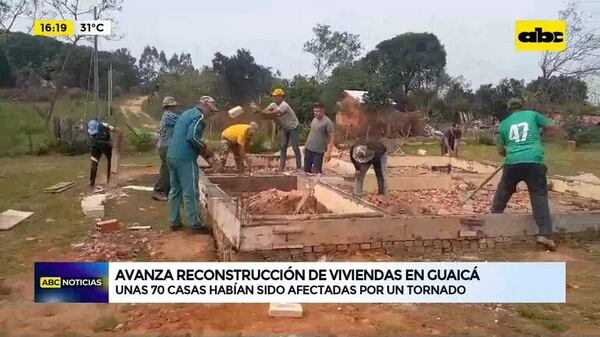 Video: avanza reconstrucción de viviendas en Guaicá - ABC Noticias - ABC Color
