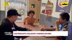Video: cae presunto violador y asesino de una niña - Crimen y castigo - ABC Color
