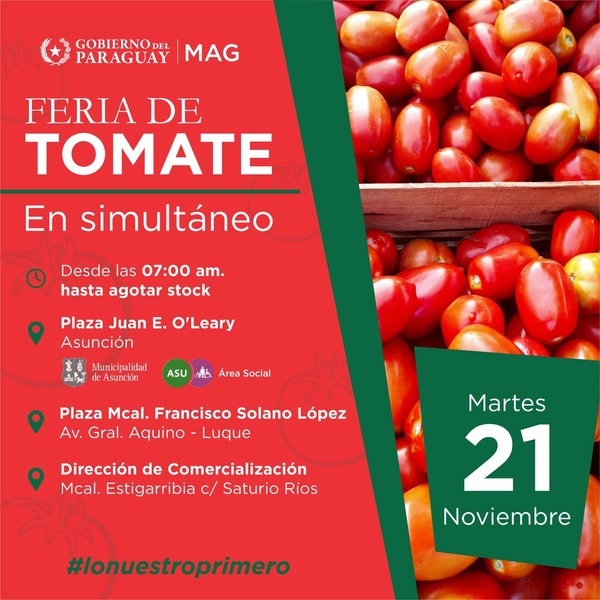 Ferias de tomate en simultáneo | 1000 Noticias