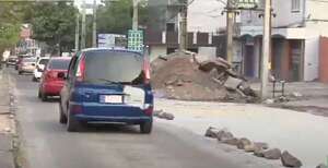 Avenida Fernando de la Mora: obras inconclusas debían haber finalizado en junio  - Nacionales - ABC Color