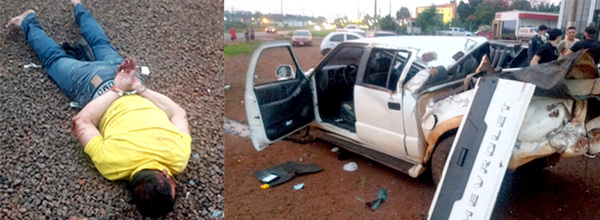 Borracho tumbó aparatosamente camioneta que acababa de robar - La Clave