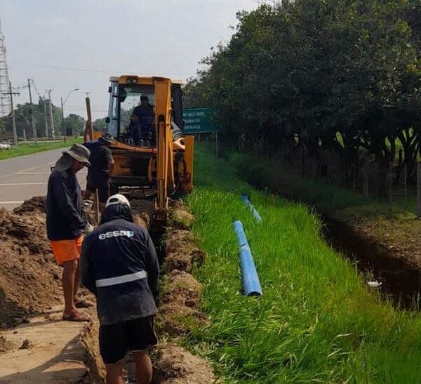 ESSAP continúa con las obras de extensión de tuberías en Pilar