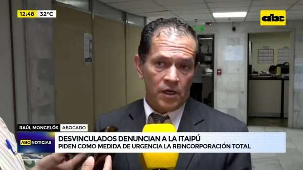 Video: Desvinculados de Itaipú presentan denuncia - ABC Noticias - ABC Color