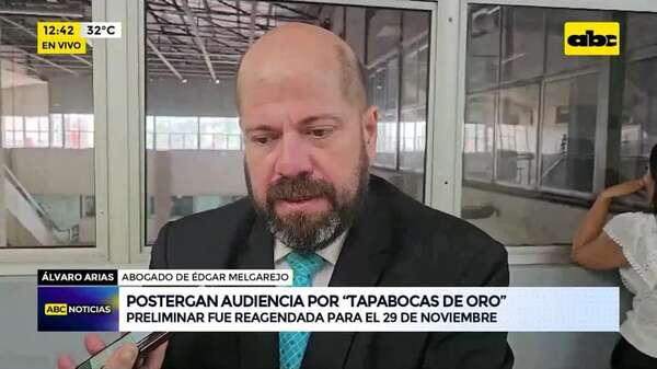Video: Postergan audiencia por “tapabocas de oro” - ABC Noticias - ABC Color