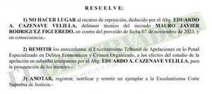 Caso Mercat: Rechazan reposición de abogado que renunció poco antes de preliminar