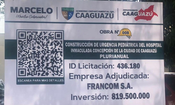 Gobernación inició obra de construcción de Urgencias Pediátricas en hospital distrital de Caaguazú