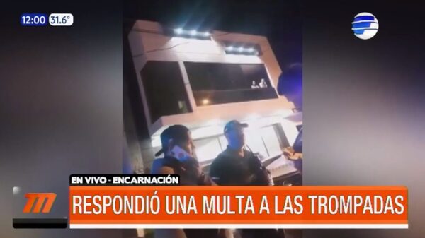 Respondió una multa a las trompadas | Telefuturo