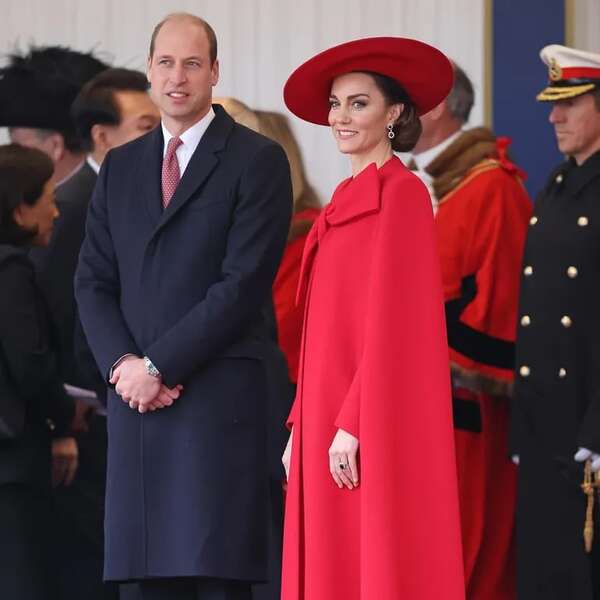 Kate Middleton, radiante con un look “total red” y los aros de Lady Di - Gente - ABC Color
