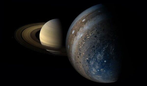 Los dos gigantes, Júpiter y Saturno, protagonizan un fenómeno histórico