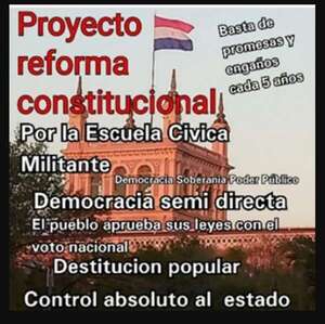 Impulsan reforma constitucional para una “Democracia semi-directa”, balotaje, y limitar tierras - Política - ABC Color
