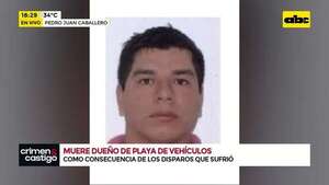 PJC: muere dueño de playa de vehículos que sufrió un atentado - Crimen y castigo - ABC Color