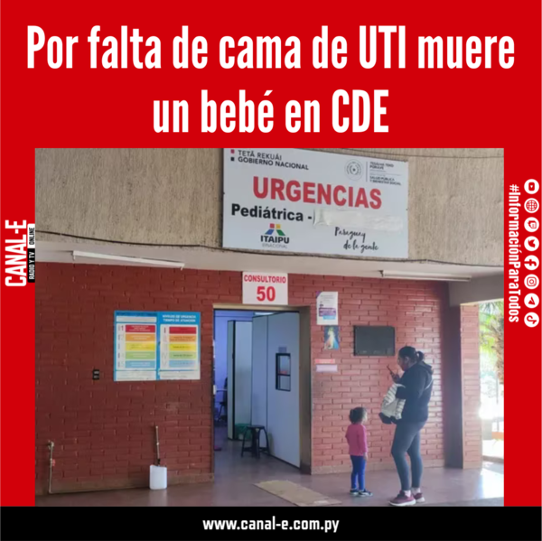 Murió un bebé por falta de cama de UTI