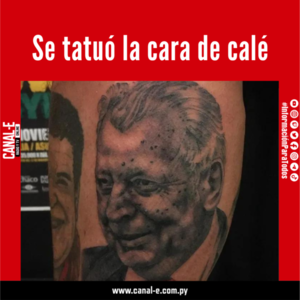 Se tatuó la cara de Calé y advirtió que no busca ningún cargo público