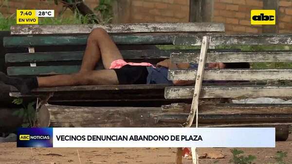 Video: Vecinos denuncian abandono de plaza - ABC Noticias - ABC Color