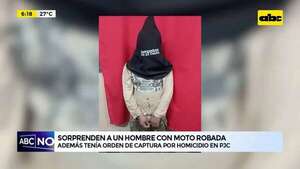 Video: Sorprenden a un hombre con moto robada  - ABC Noticias - ABC Color