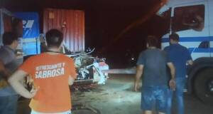 Terrible choque: cabina de camión “voló” con sus ocupantes