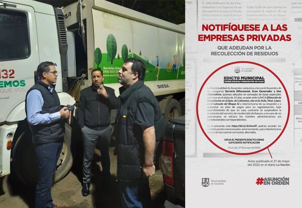 Los primeros »50 morosos» de los 5.000 que publico la Muni de Asunción