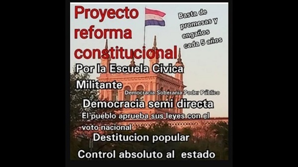Avanza iniciativa popular para reforma constitucional y «democracia semi-directa»