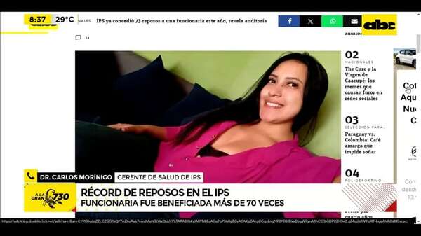 Video: Récord de reposos en el IPS - ABC Noticias - ABC Color