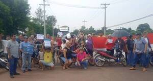 La Nación / Cierran ruta en protesta por la falta de agua en San José de los Arroyos