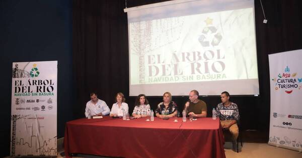 La Nación / El Árbol del Río, un proyecto navideño que busca concientizar sobre la limpieza de los cauces