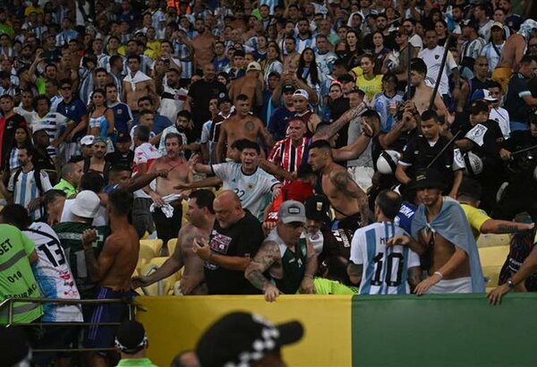 "La violencia es totalmente inaceptable", dice Infantino tras incidentes en el Maracaná