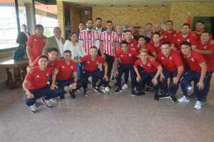Presidente de la República recibió a selección de fútbol de salón - La Tribuna