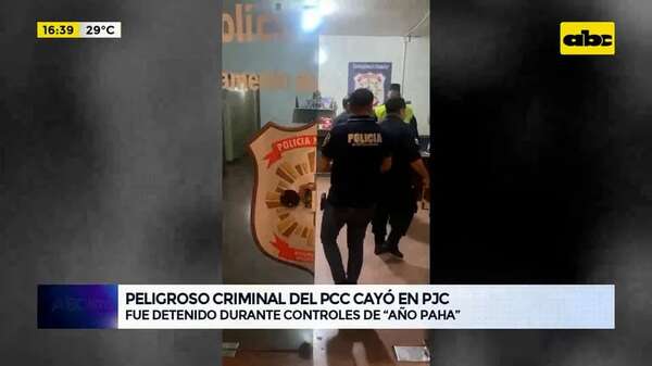 Video: peligroso criminal del PCC cayó en PJC - ABC Noticias - ABC Color